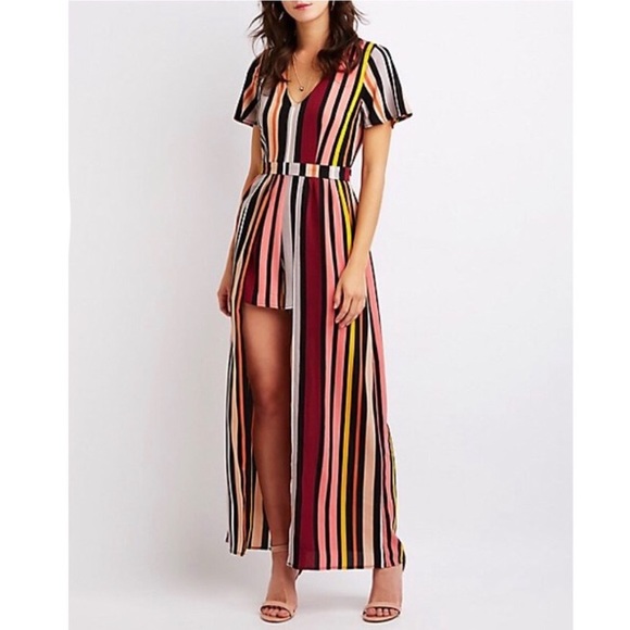 Charlotte Russe Dresses & Skirts - 🆕 Charlotte Russe maxi romper dress